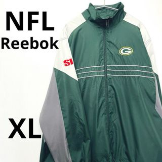 リーボック(Reebok)のNFLリーボック グリーンベイ・パッカーズ ナイロンジャケット 刺繍ロゴ XL(ナイロンジャケット)