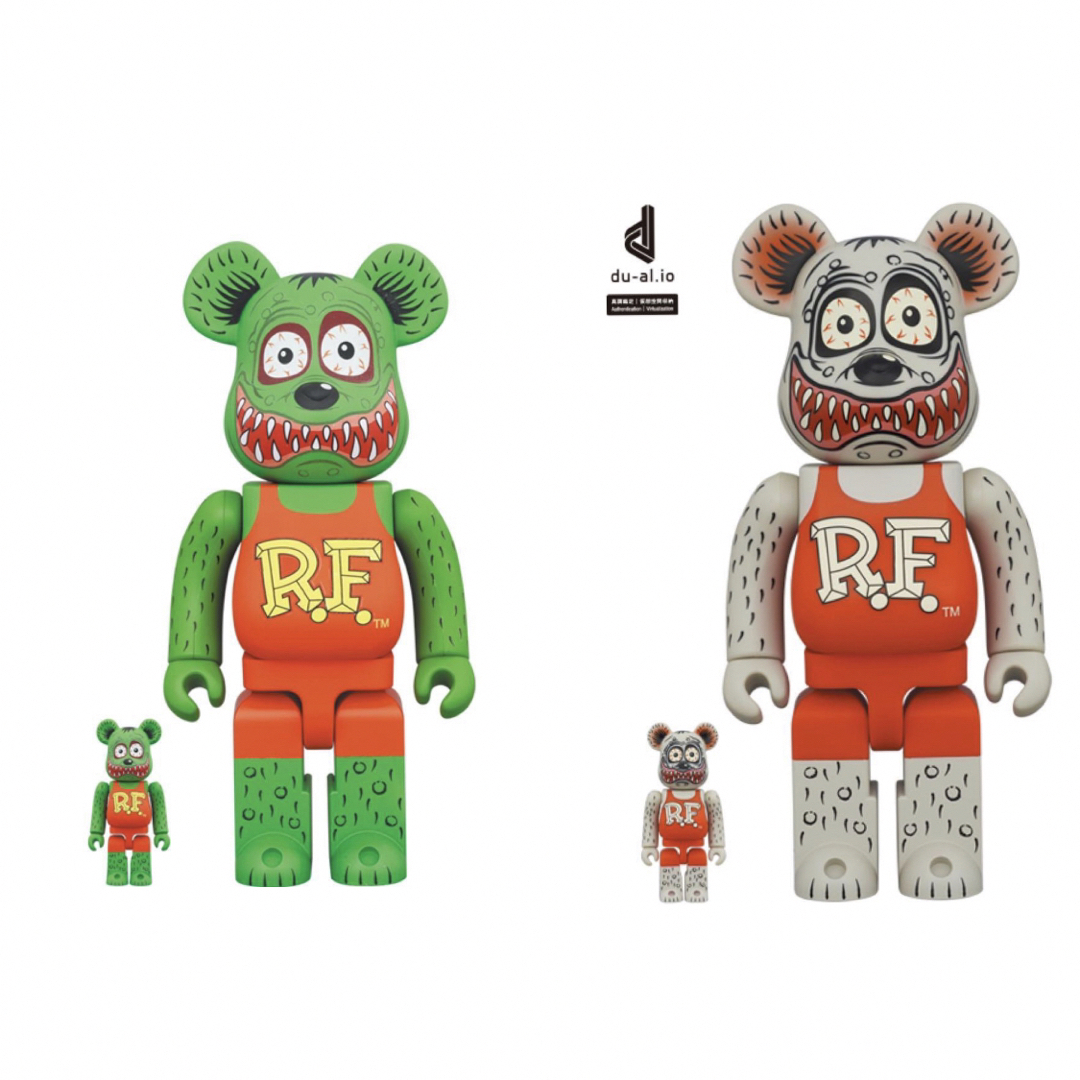 MEDICOM TOY(メディコムトイ)の【2体セット】be@rbrick rat fink エンタメ/ホビーのフィギュア(その他)の商品写真