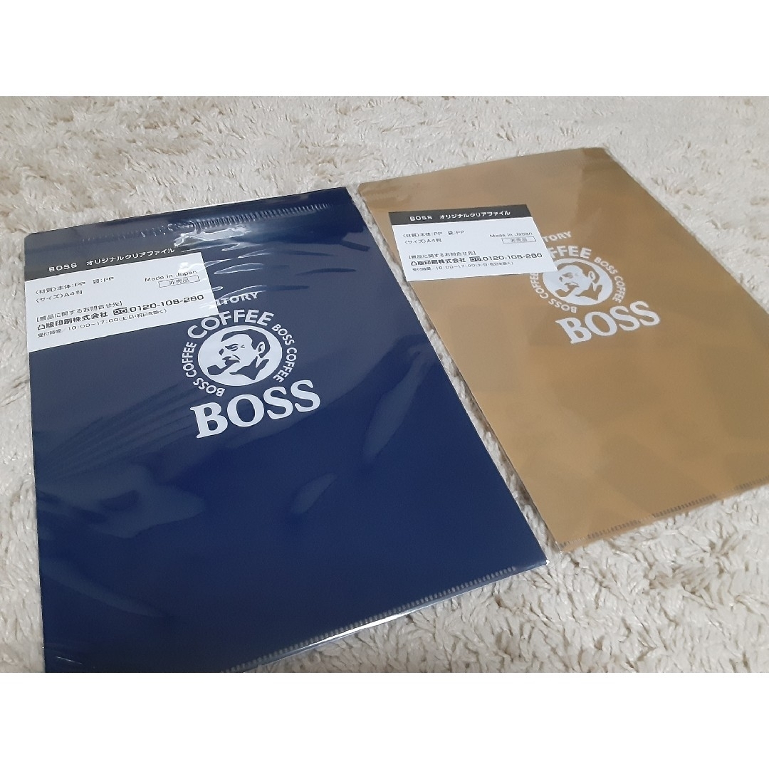 BOSS(ボス)のBOSS　クリアファイル２枚 エンタメ/ホビーのコレクション(ノベルティグッズ)の商品写真