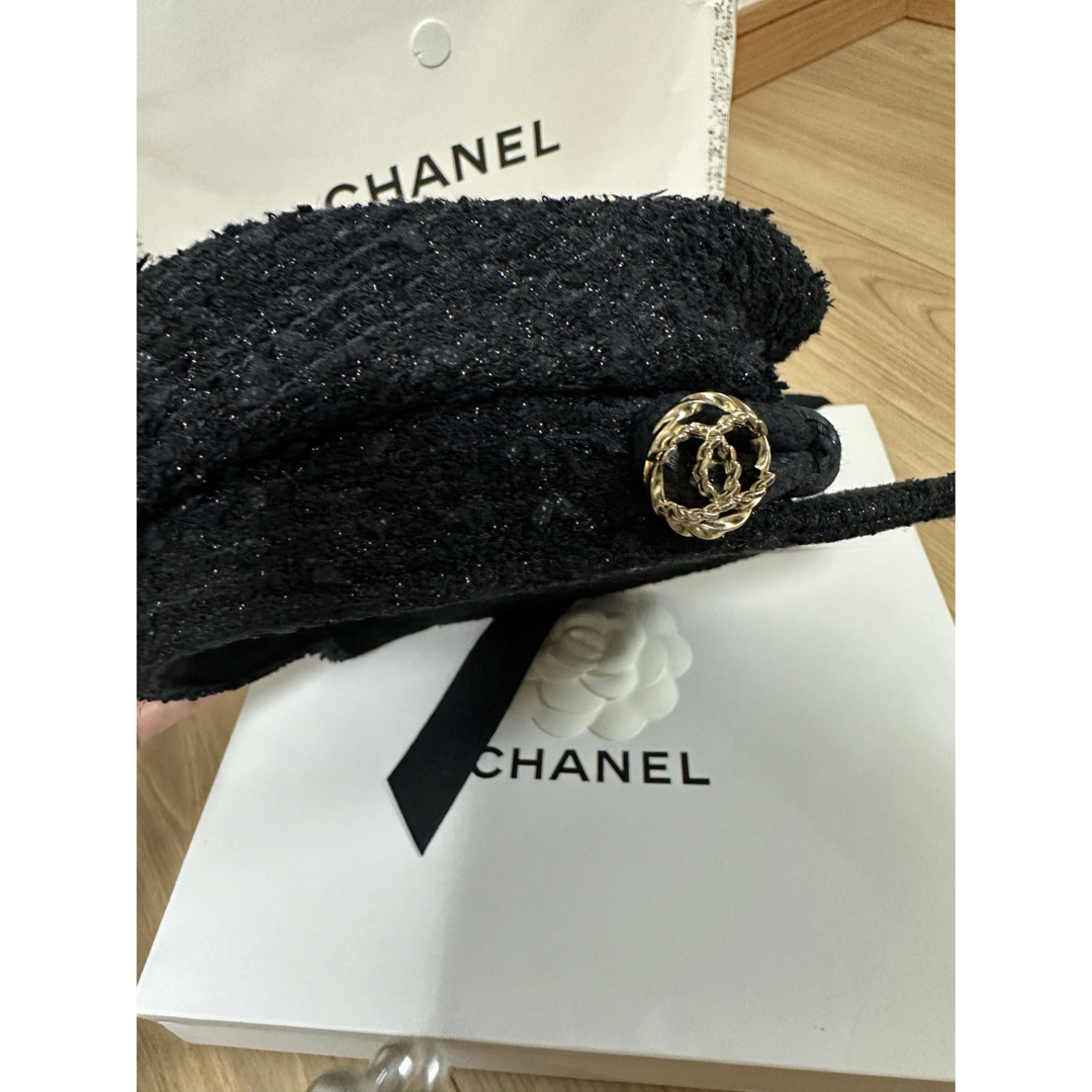 CHANEL - CHANEL マリンハット ツイードキャスケットS sizeの CHANEL - CHANEL マリンハット ツイードキャスケットS sizeの