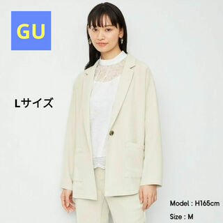 ジーユー(GU)のGU ジーユー  オーバーサイズシャツジャケット  テーラードジャケット(テーラードジャケット)