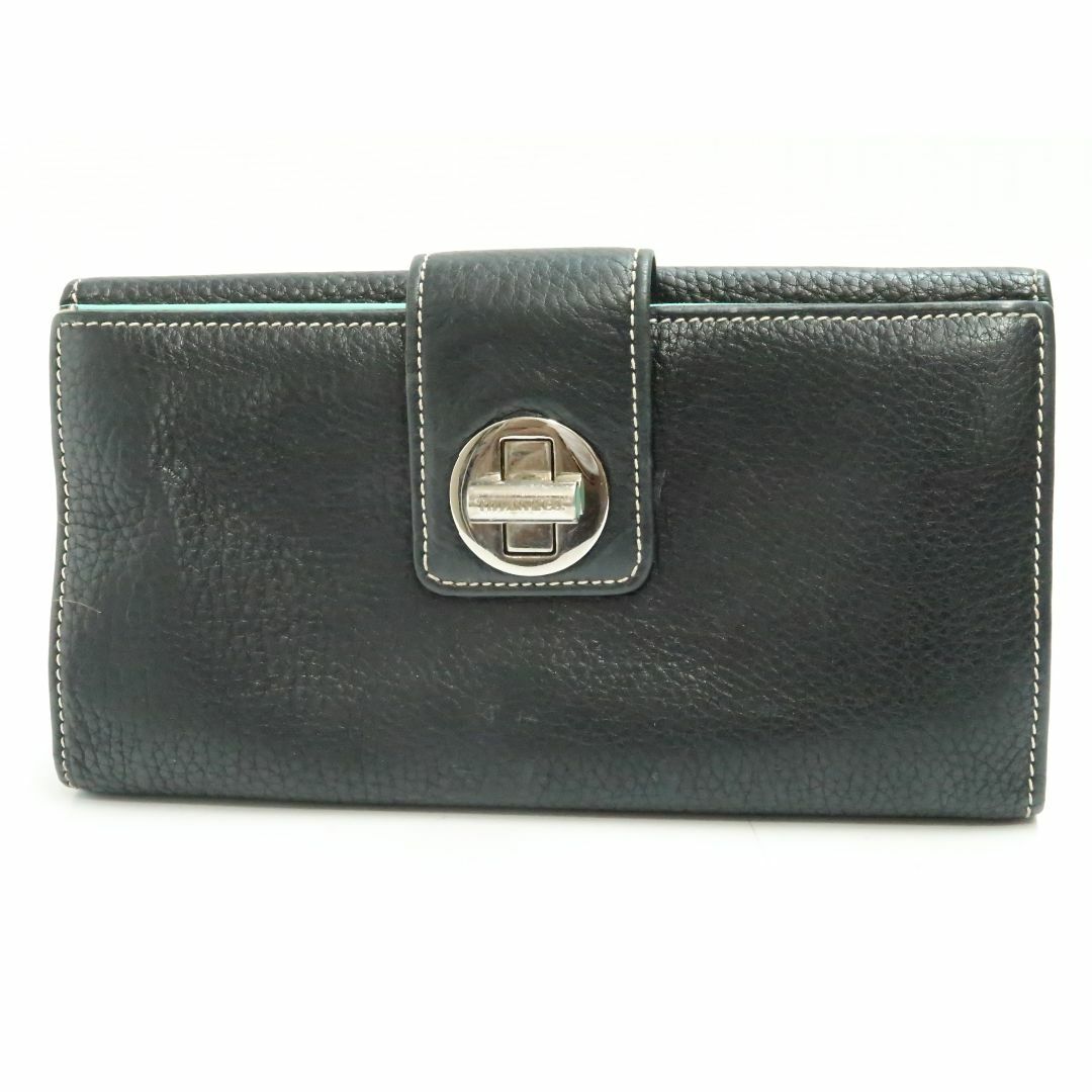 Tiffany & Co.(ティファニー)のティファニー　黒色系　ターンロックボタン　レザー　　財布　18679618 レディースのファッション小物(財布)の商品写真