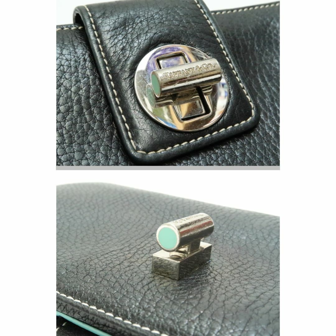 Tiffany & Co.(ティファニー)のティファニー　黒色系　ターンロックボタン　レザー　　財布　18679618 レディースのファッション小物(財布)の商品写真