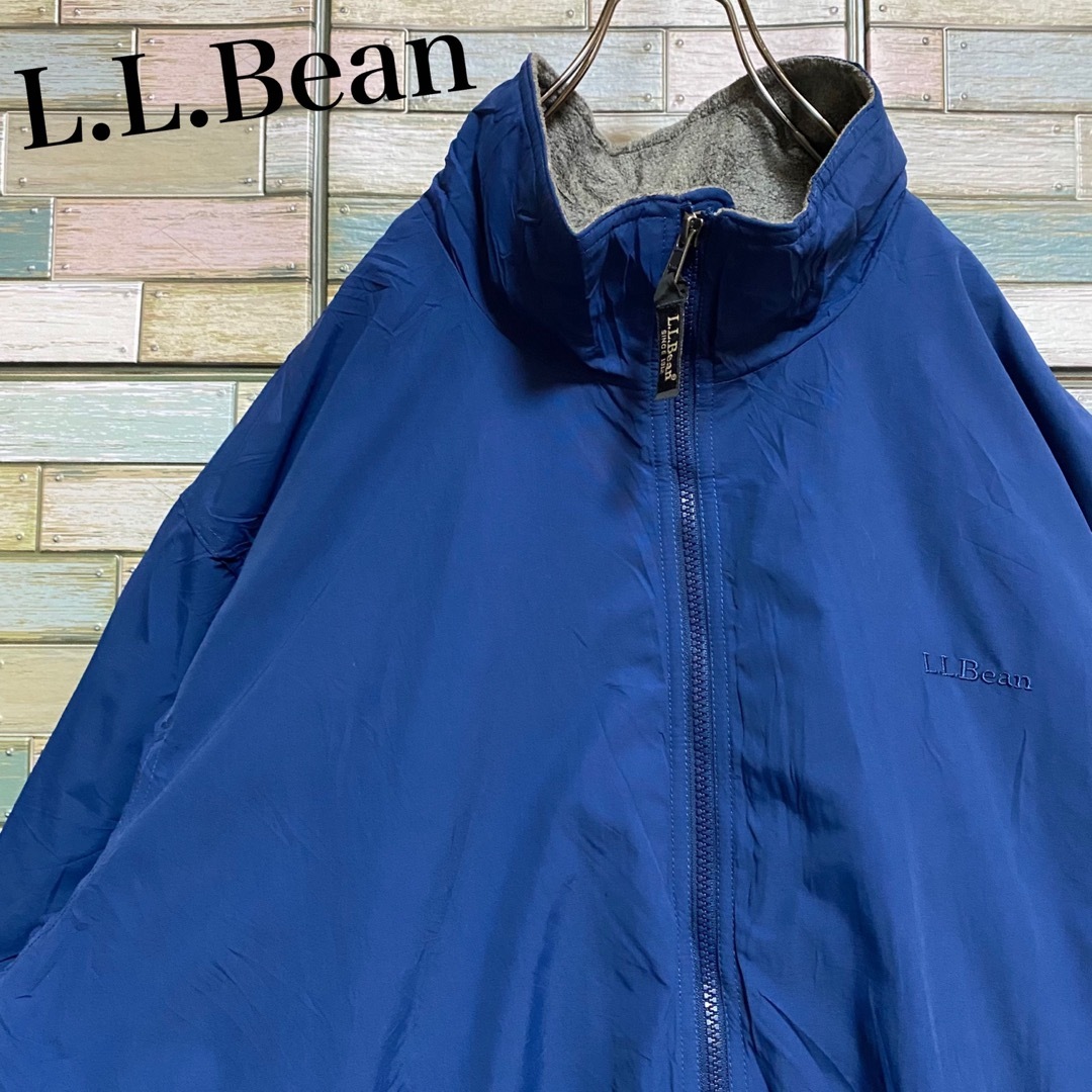 L.L.Bean(エルエルビーン)のLLBean エルエルビーン　ウォームアップジャケット　ワンポイントロゴ メンズのジャケット/アウター(ブルゾン)の商品写真