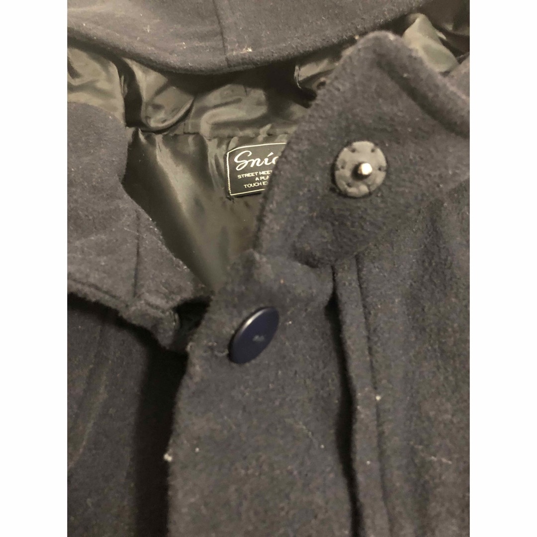 SNIDEL(スナイデル)のsnidel フード付きコート　ネイビー レディースのジャケット/アウター(ロングコート)の商品写真