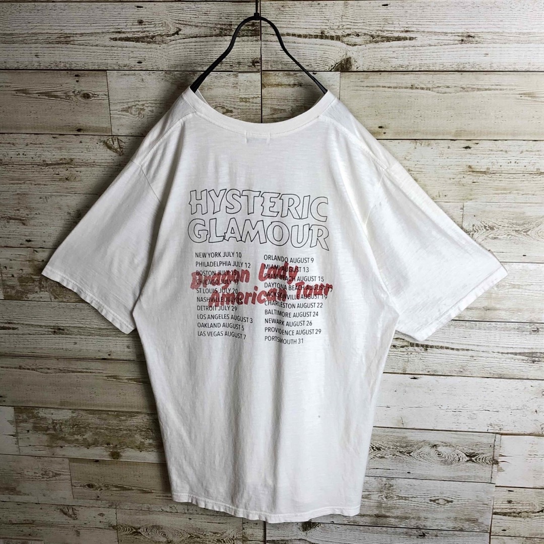 HYSTERIC GLAMOUR(ヒステリックグラマー)のhystericglamour ヒステリックグラマー tシャツ ビックロゴ入り メンズのトップス(Tシャツ/カットソー(半袖/袖なし))の商品写真