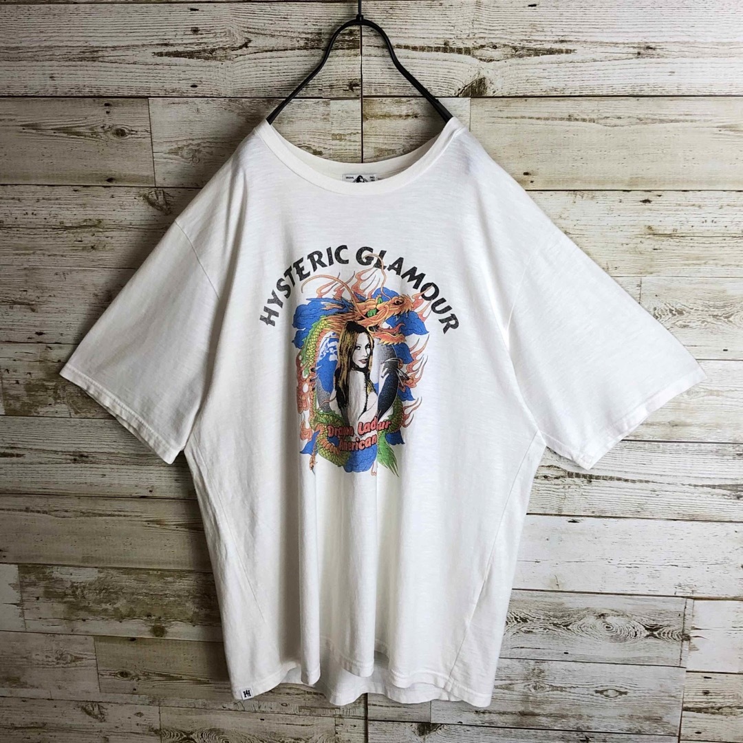 HYSTERIC GLAMOUR(ヒステリックグラマー)のhystericglamour ヒステリックグラマー tシャツ ビックロゴ入り メンズのトップス(Tシャツ/カットソー(半袖/袖なし))の商品写真