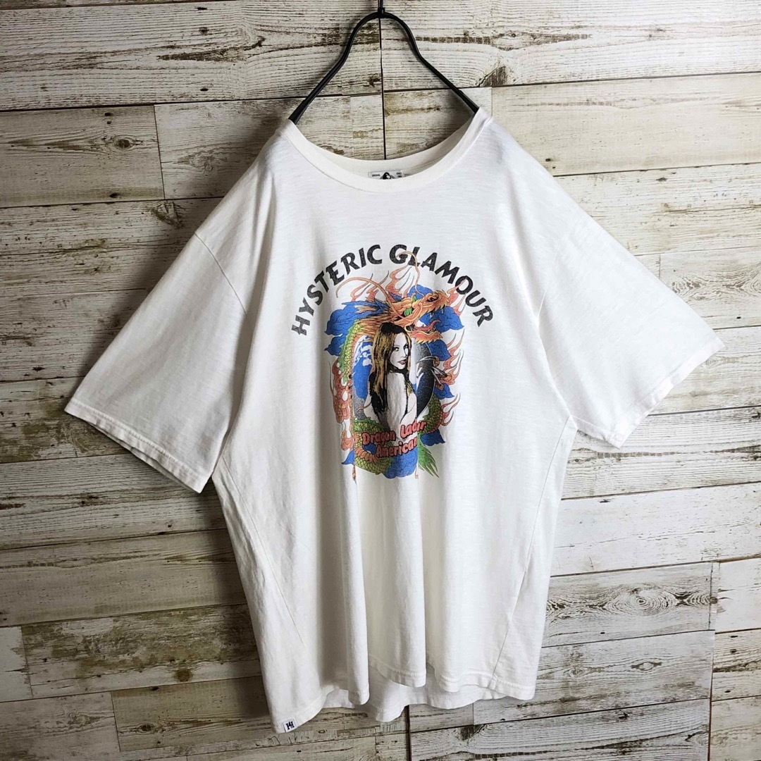 HYSTERIC GLAMOUR(ヒステリックグラマー)のhystericglamour ヒステリックグラマー tシャツ ビックロゴ入り メンズのトップス(Tシャツ/カットソー(半袖/袖なし))の商品写真