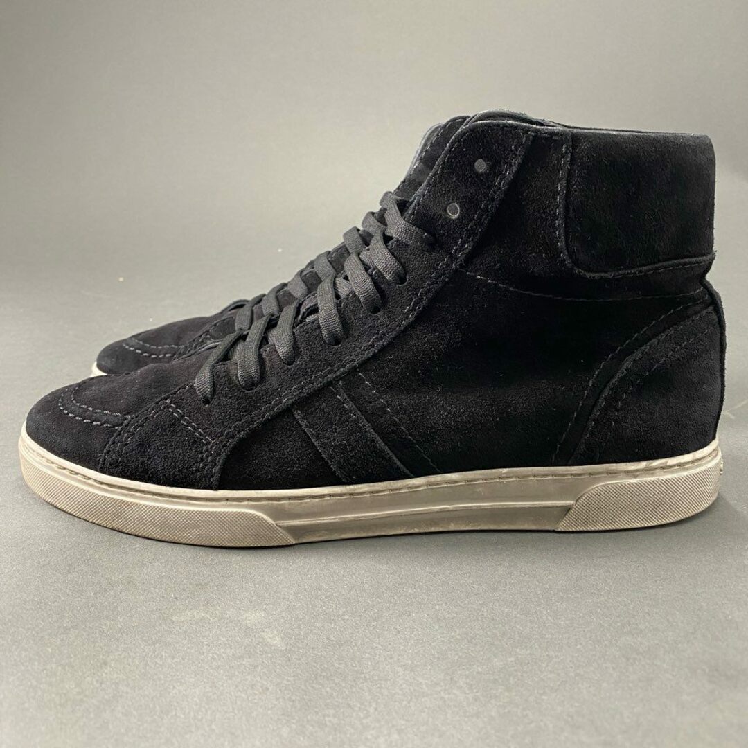 Saint Laurent(サンローラン)の7b24 SAINT LAURENT サンローラン イタリア製 Black Suede Joe Mid Top Sneaker ハイカットスニーカー シューズ 530228  41 ブラック スエード MADE IN ITALY メンズの靴/シューズ(スニーカー)の商品写真