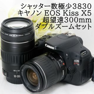 キヤノン(Canon)の★ショット数3830★Canon キャノン EOS Kiss X5 300mm(デジタル一眼)