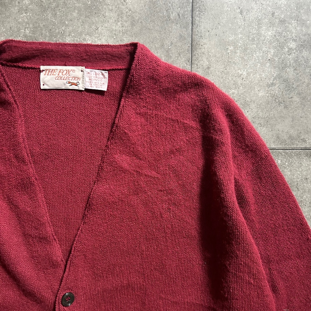 古着 80s USA製 The Fox Collection キツネ タグ アクリル