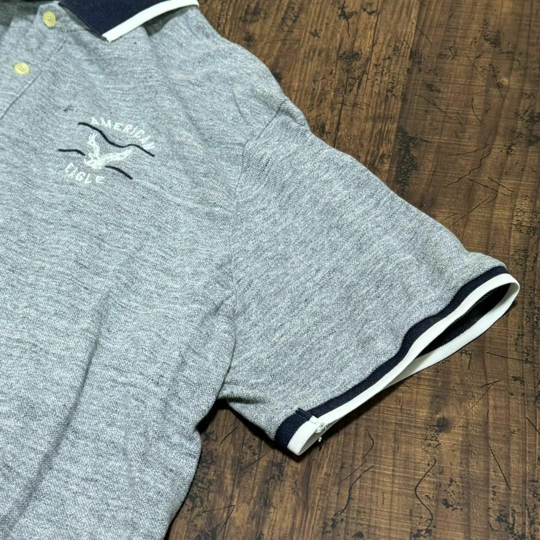 American Eagle(アメリカンイーグル)のAMERICAN EAGLE 半袖 ポロシャツ 大きめ SLIM FIT メンズ メンズのトップス(ポロシャツ)の商品写真