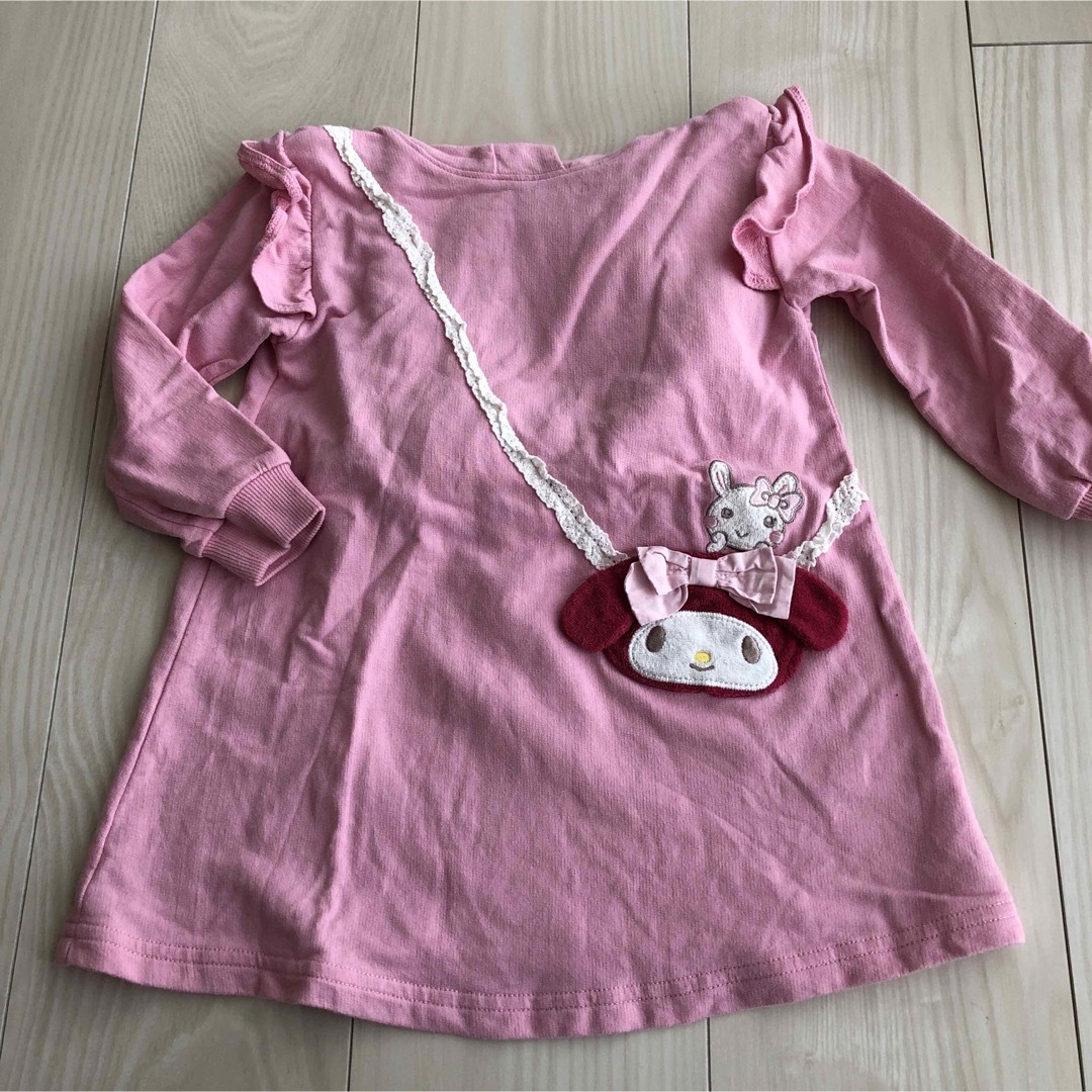 coeur a coeur(クーラクール)のクーラクール　マイメロコラボ2点セット キッズ/ベビー/マタニティのキッズ服女の子用(90cm~)(ワンピース)の商品写真