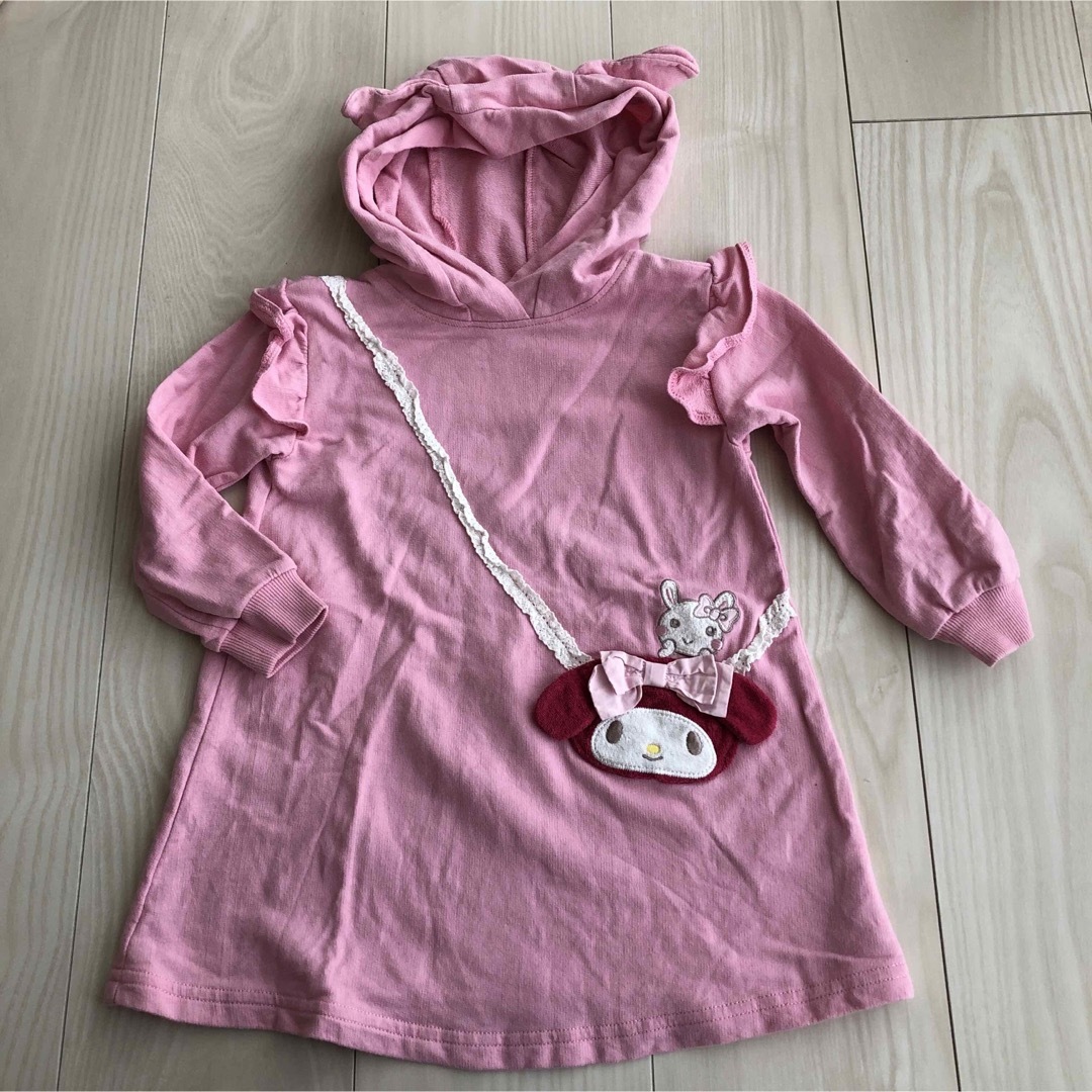 coeur a coeur(クーラクール)のクーラクール　マイメロコラボ2点セット キッズ/ベビー/マタニティのキッズ服女の子用(90cm~)(ワンピース)の商品写真