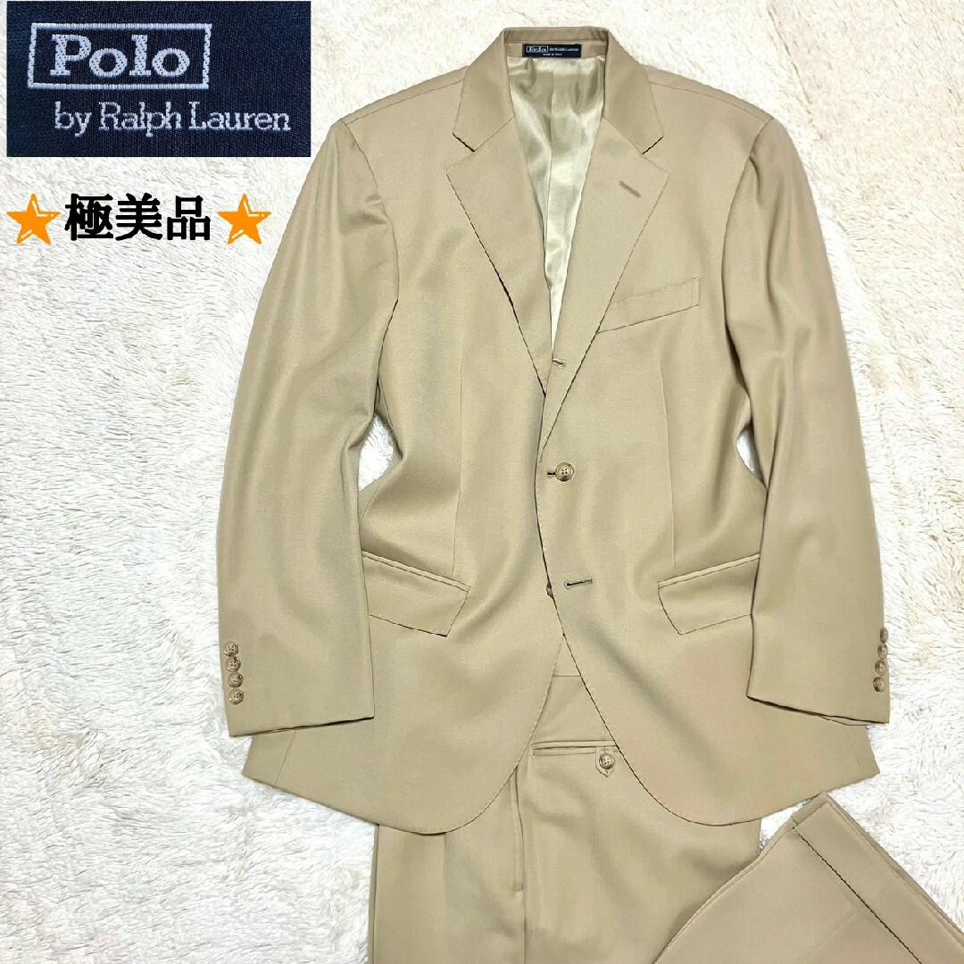 POLO RALPH LAUREN(ポロラルフローレン)の極美品★POLO RALPH LAUREN★スーツ セットアップ ベージュ メンズのスーツ(セットアップ)の商品写真