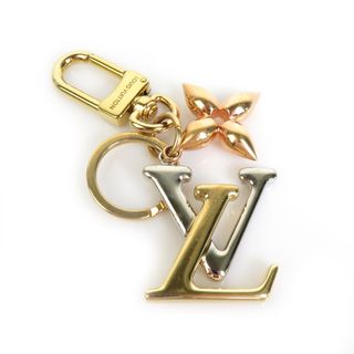 ルイヴィトン(LOUIS VUITTON)のルイ ヴィトン LOUIS VUITTON チャーム キーリング LV ニューウェーブ メタル ゴールド/シルバーー レディース M68449 送料無料【中古】 e58180j(チャーム)