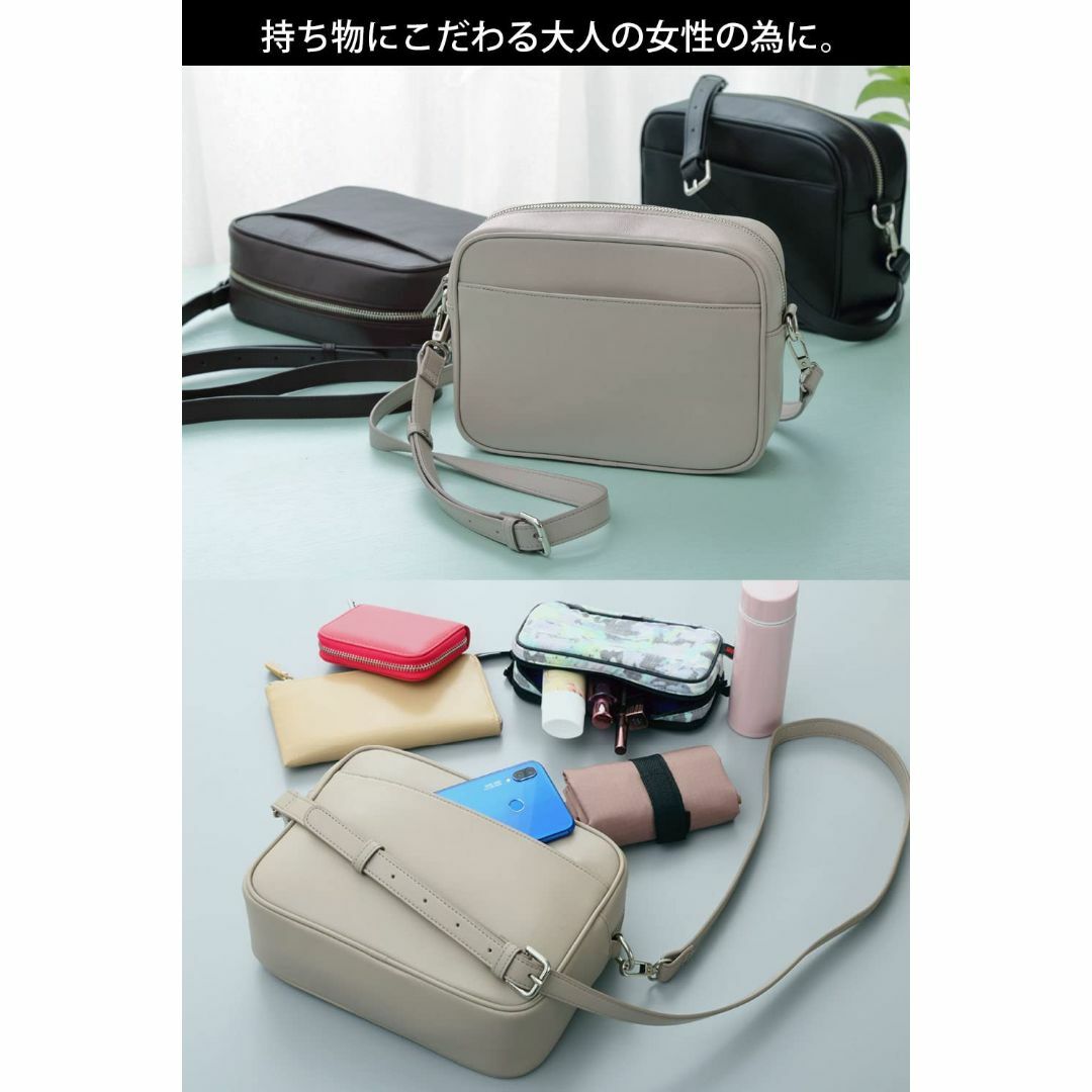 【色: ブラック】[HAKATA NO MORI LEATHER] 本革 ミニシ レディースのバッグ(その他)の商品写真