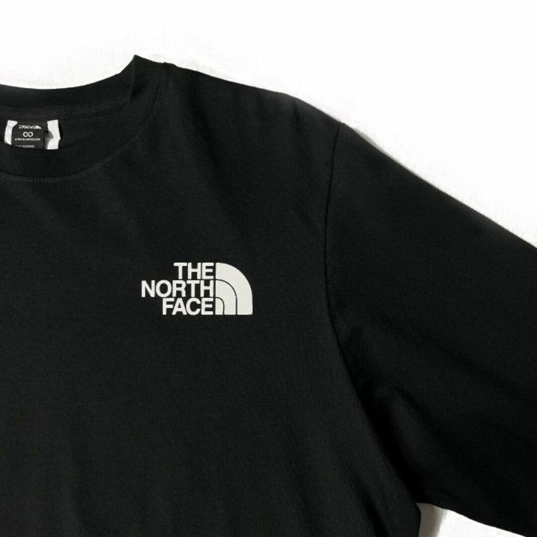 THE NORTH FACE(ザノースフェイス)のノースフェイス 長袖 Tシャツ US限定 コットン (L)黒 180902 メンズのトップス(Tシャツ/カットソー(七分/長袖))の商品写真