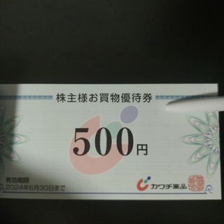 折り紙1枚+カワチ薬品株主優待 10000円分(その他)