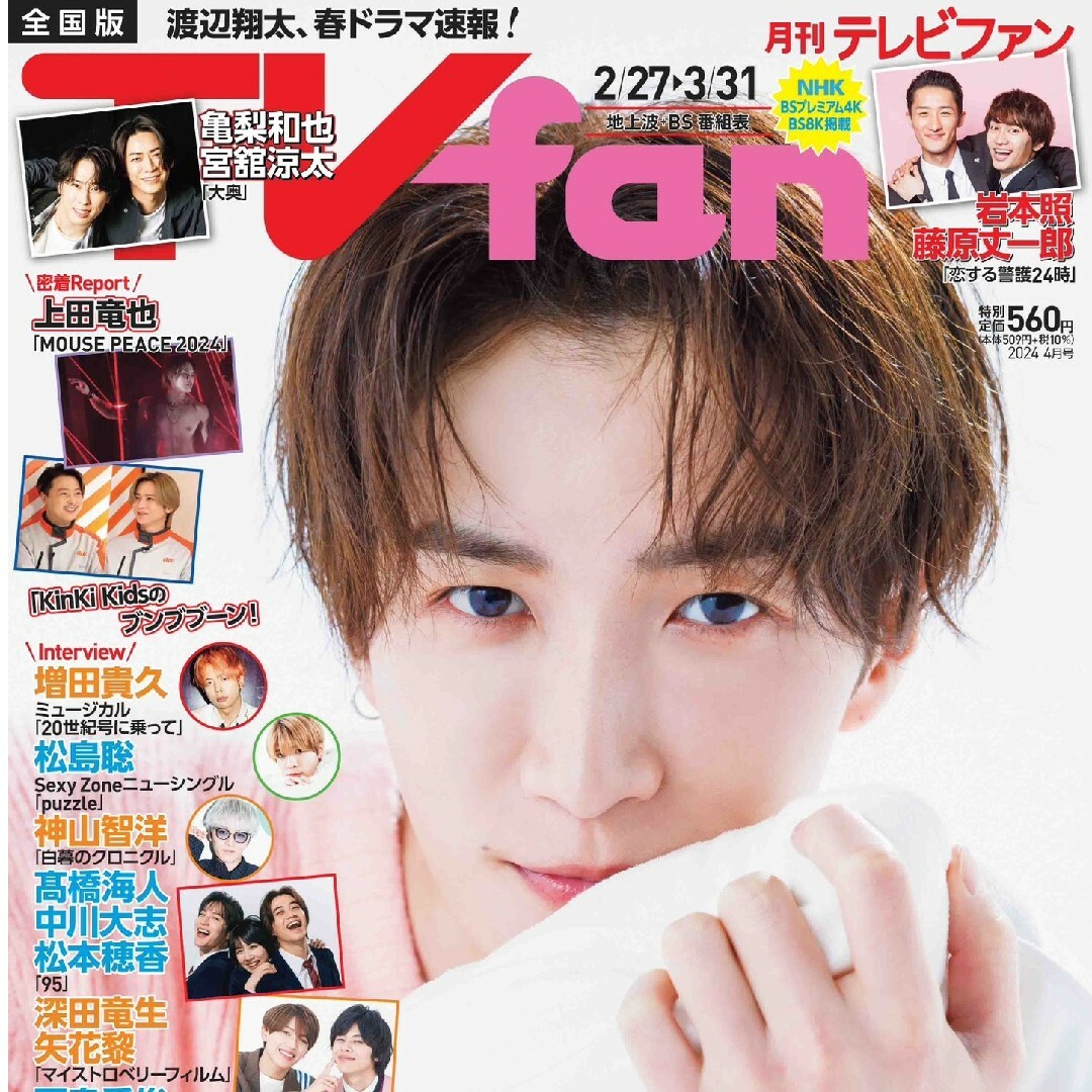 月刊TVfan エンタメ/ホビーの雑誌(アート/エンタメ/ホビー)の商品写真