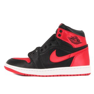 ナイキ(NIKE)の新品 NIKE ナイキ サイズ:26.0cm WMNS AIR JORDAN 1 RETRO HI OG SATIN BRED (FD4810-061) ウィメンズ エアジョーダン1 レトロ ハイ ブレッド ブラック ユニバーシティレッド WMNS US9 ハイカット スニーカー シューズ 靴【メンズ】(スニーカー)