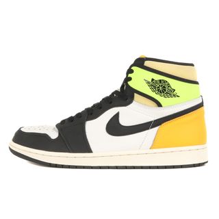 ナイキ(NIKE)の美品 NIKE ナイキ サイズ:29.0cm AIR JORDAN 1 RETRO HIGH OG VOLT GOLD (555088-118) エアジョーダン1 レトロ ハイ ボルト ゴールド ホワイト ブラック ボルト US11 ハイカット スニーカー シューズ 靴【メンズ】【中古】(スニーカー)