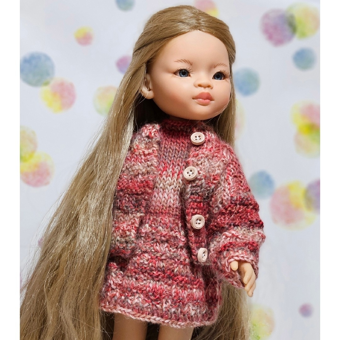 パオラレイナ　ハンドメイド　グラデーションカラーのワンピースコーデ ハンドメイドのぬいぐるみ/人形(その他)の商品写真