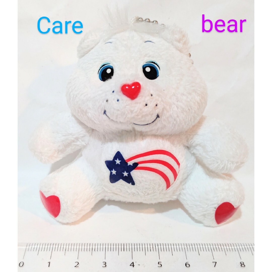 CareBears(ケアベア)のCare_bear　アメリカ　ケアベア　バッグチャーム　キーホルダー　ぬいぐるみ エンタメ/ホビーのおもちゃ/ぬいぐるみ(ぬいぐるみ)の商品写真