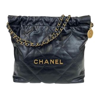 シャネル(CHANEL)の新品未使用 CHANEL シャネル CHANEL22 シャネル22 Black ブラック GHW ゴールド金具 レディース チェーンバッグ(トートバッグ)