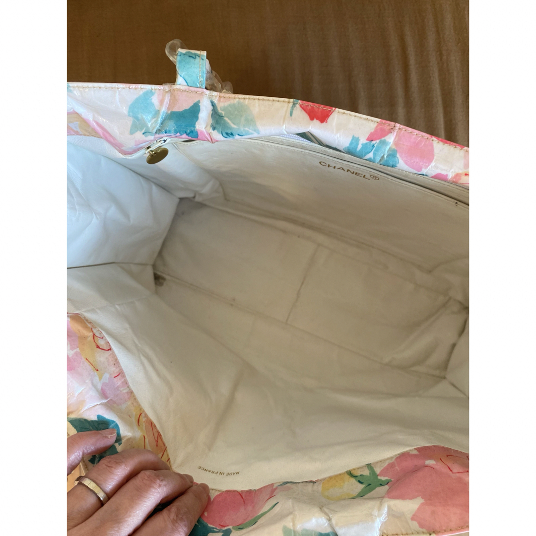 CHANEL♡ヴィンテージシャネル♡花柄トートバック♡ CHANEL♡ヴィンテージシャネル♡花柄トートバック♡