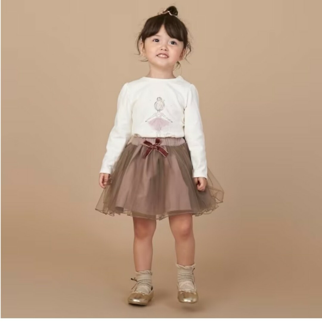 petit main(プティマイン)のプティマイン　チュールスカート110 キッズ/ベビー/マタニティのキッズ服女の子用(90cm~)(スカート)の商品写真