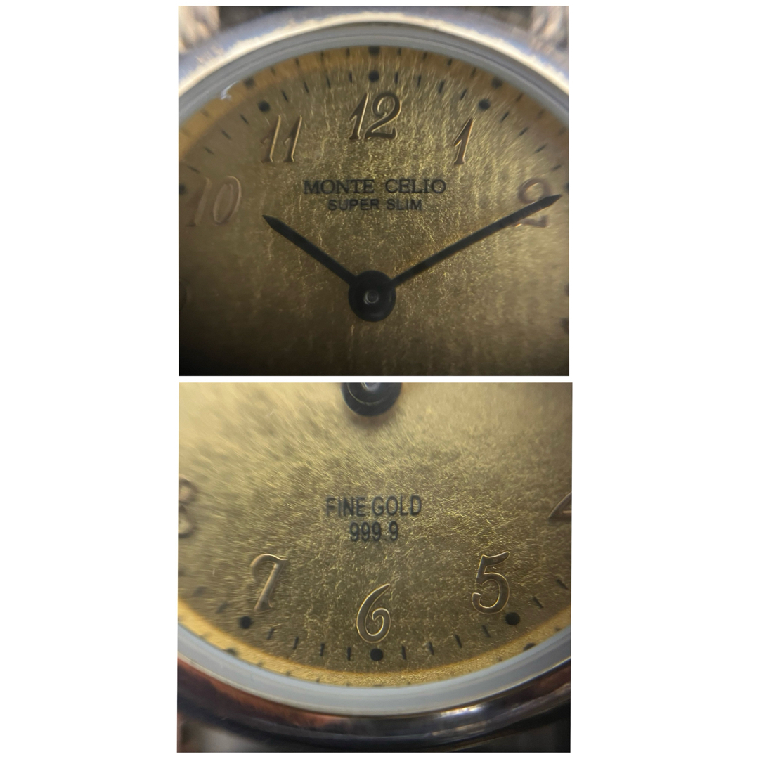 MONTE CELIO FINE GOLD 999.9 超薄型クォーツの通販 by MONTE CELIO FINE GOLD 999.9 超薄型クォーツの通販 by
