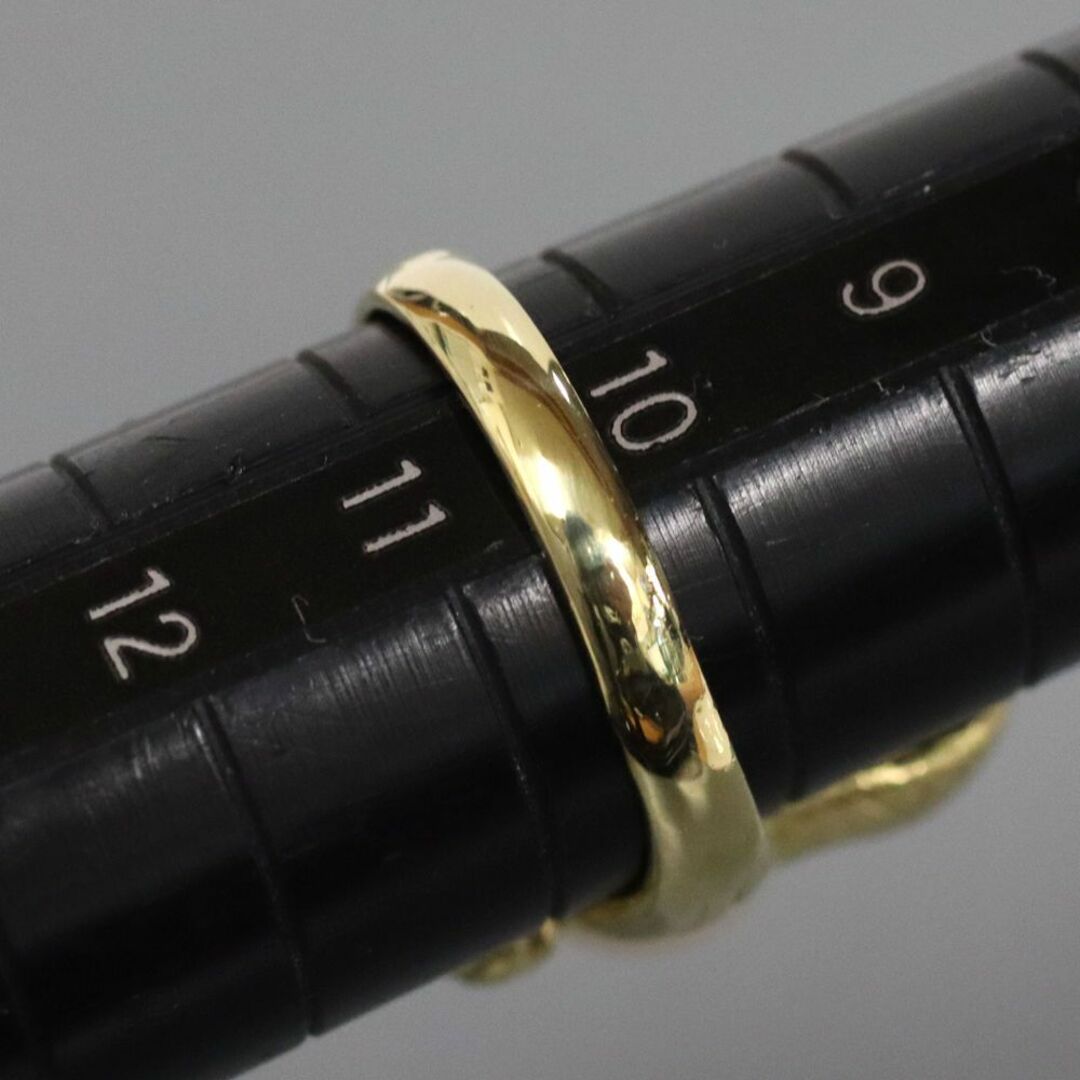 K18パールダイヤモンドリング フクロウモチーフ D0.01 7.1g レディースのアクセサリー(リング(指輪))の商品写真