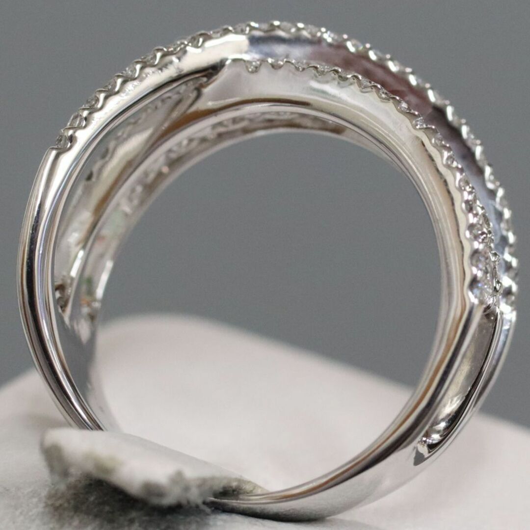 K18WGダイヤモンドリング D1.30 8.2g #17 レディースのアクセサリー(リング(指輪))の商品写真