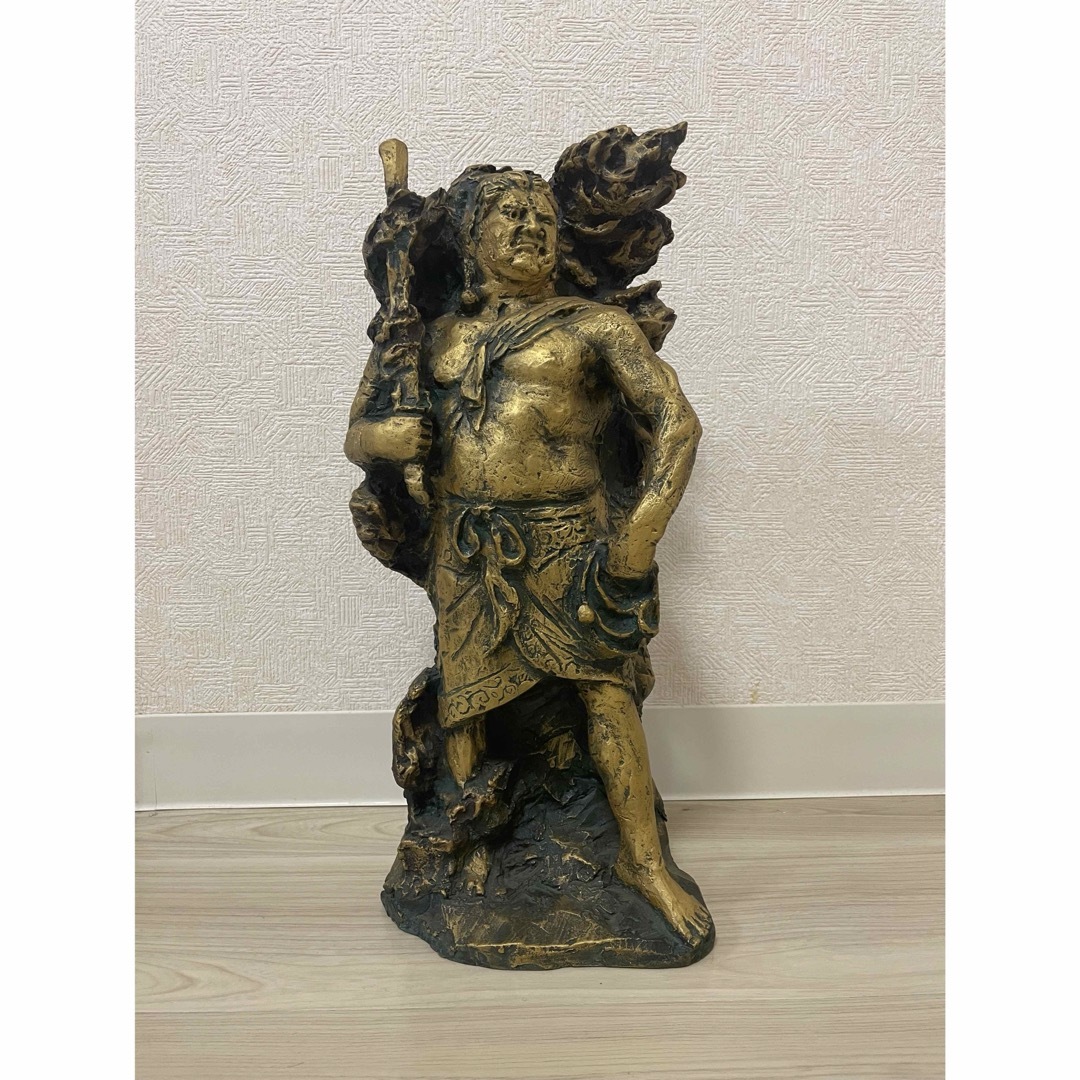 北村西望作 不動明王　仏教　仏像　銅製　ブロンズ像 エンタメ/ホビーの美術品/アンティーク(金属工芸)の商品写真