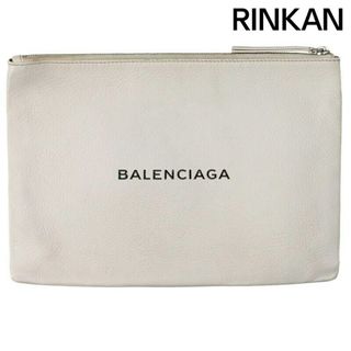 バレンシアガ(Balenciaga)のバレンシアガ  エブリデイロゴクリップM ロゴレザークラッチバッグ メンズ(バッグ)