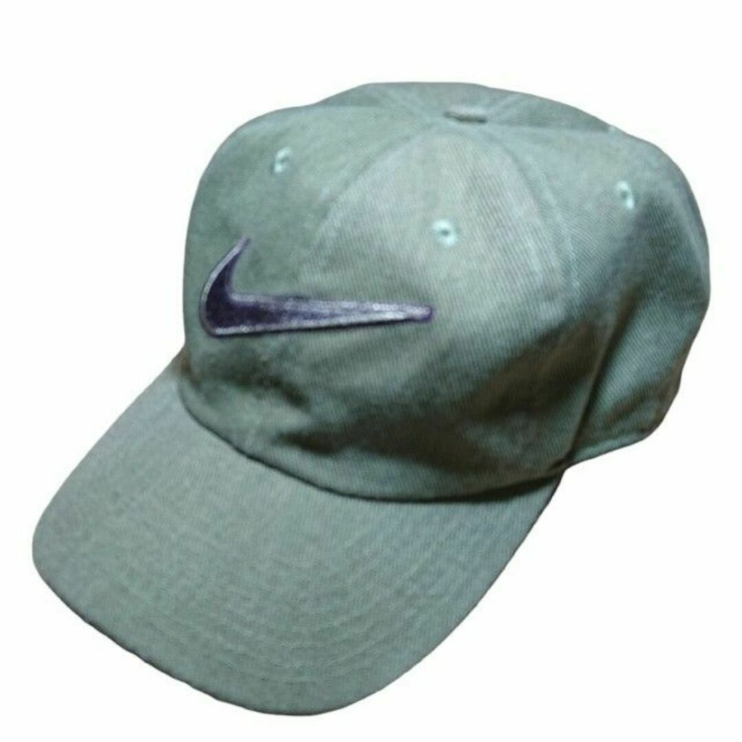 NIKE - 90s NIKE ビッグスウォッシュ 刺繍 キャップ 古着 ナイキ NIKE - 90s NIKE ビッグスウォッシュ 刺繍 キャップ 古着 ナイキ