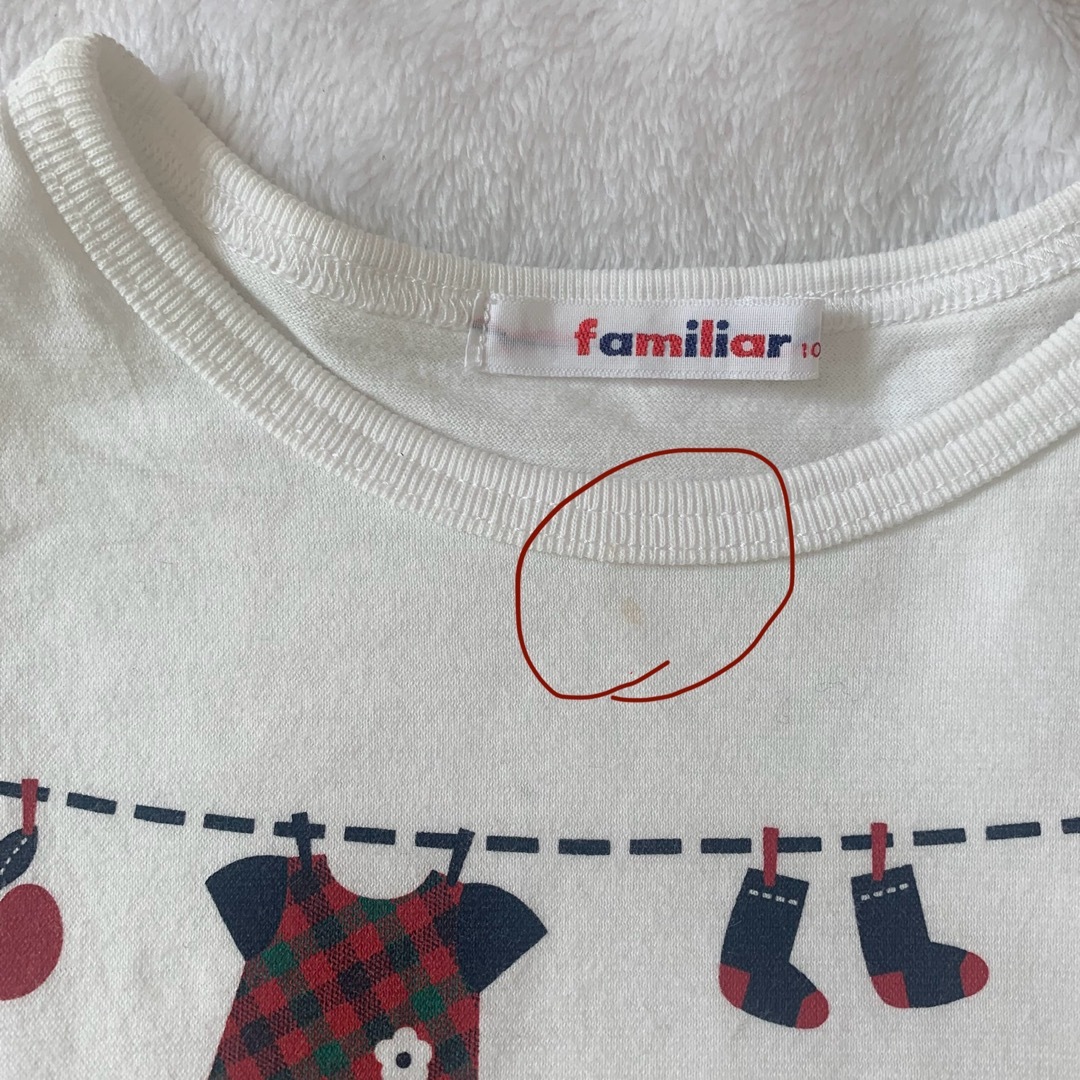 familiar(ファミリア)のファミリア　半袖tシャツ　100センチ キッズ/ベビー/マタニティのキッズ服女の子用(90cm~)(Tシャツ/カットソー)の商品写真