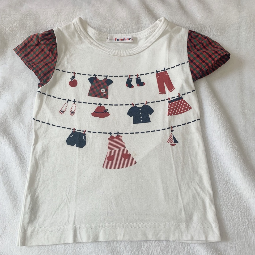 familiar(ファミリア)のファミリア　半袖tシャツ　100センチ キッズ/ベビー/マタニティのキッズ服女の子用(90cm~)(Tシャツ/カットソー)の商品写真