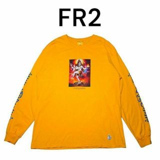 エフアールツー(#FR2)の完売品　FR2　シヴァ神　ビッグプリント　ロンT　エフアールツー　イエロー(Tシャツ/カットソー(七分/長袖))