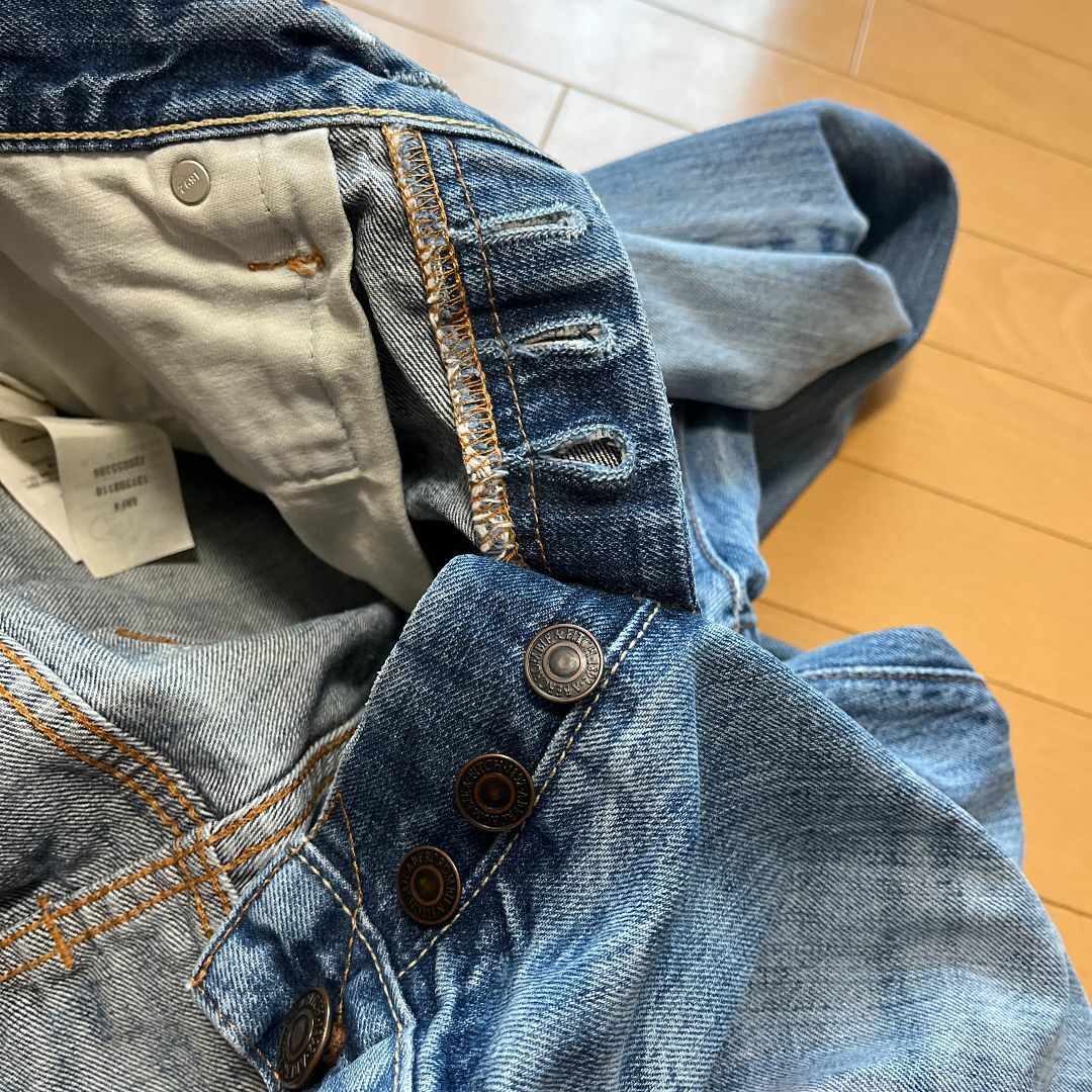 Abercrombie&Fitch(アバクロンビーアンドフィッチ)のAbercrombie&Fitch (w30L30) ダメージデニム ジーンズ メンズのパンツ(デニム/ジーンズ)の商品写真