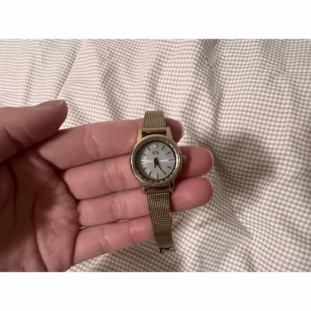 ete(エテ)のete 時計　ゴールド　ソーラーウォッチ　メッシュベルト レディースのファッション小物(腕時計)の商品写真