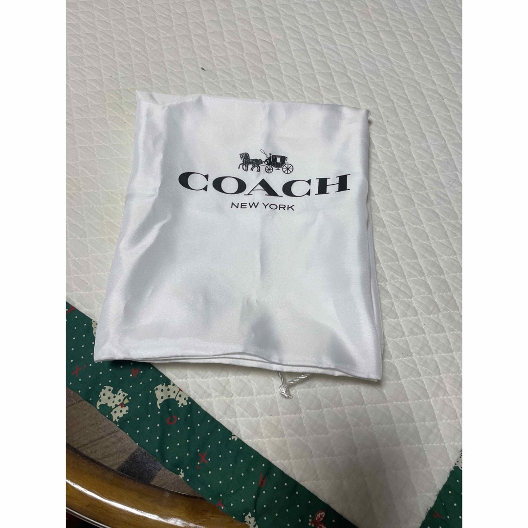 【美品】未使用 COACH コーチ大きい 保存袋 バック用 巾着袋 レディースのバッグ(ショップ袋)の商品写真