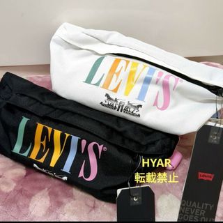 リーバイス(Levi's)のリーバイス ウエストポーチ ボディバッグ 黒 白 Levi's ショルダーバッグ(ボディバッグ/ウエストポーチ)