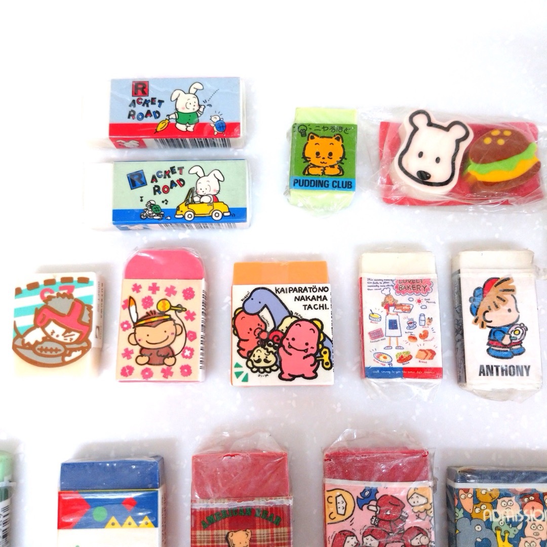 【未使用】昭和 レトロ 消しゴム 26点セット 【未使用】昭和 レトロ 消しゴム 26点セット