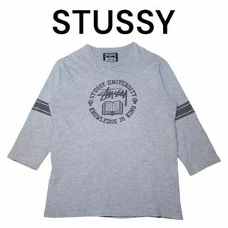 STUSSY - STUSSY ストックロゴ ビッグプリント 九分丈 ロンT