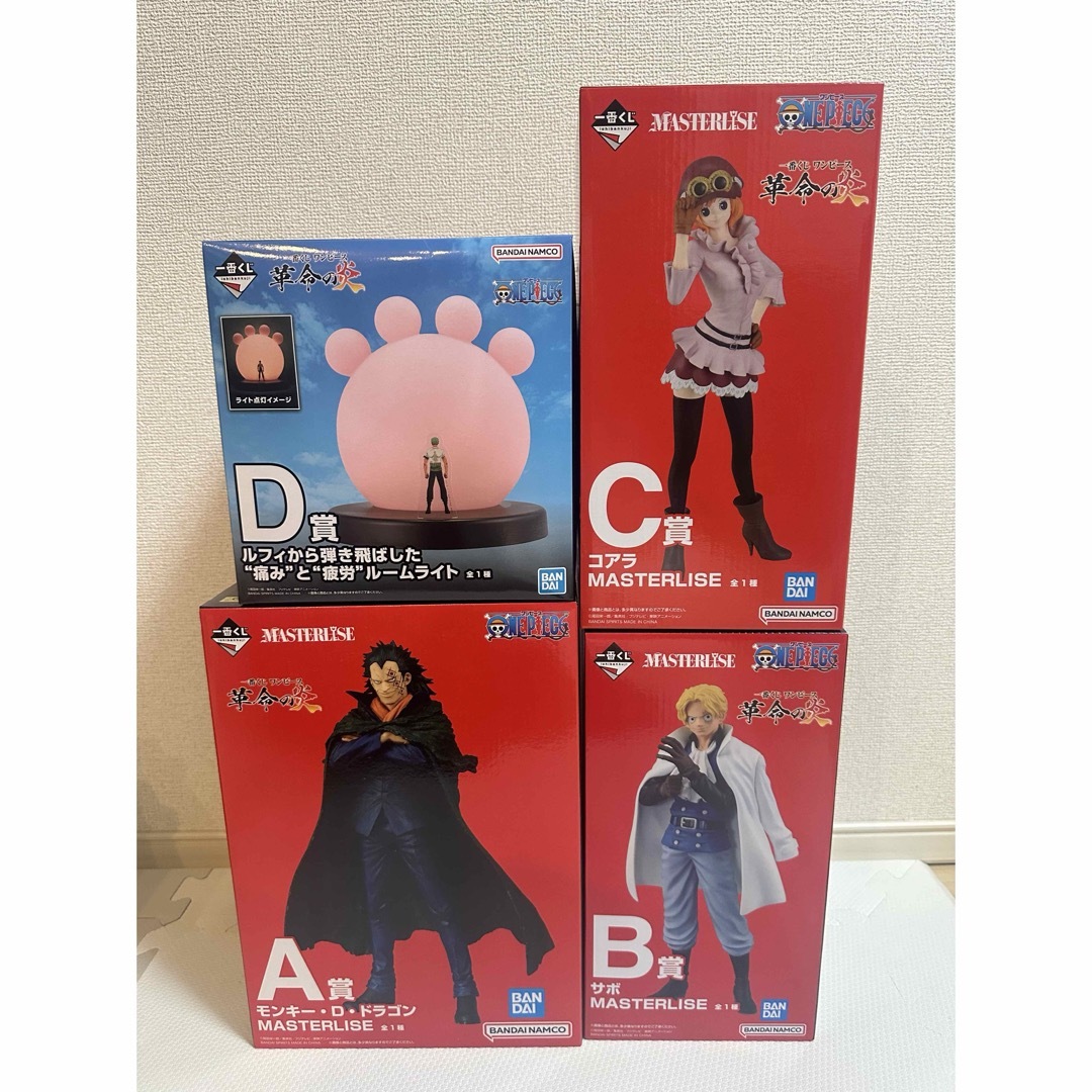 ONE PIECE - 一番くじワンピース 革命の炎 ABCD賞セット(おまけG賞付 ONE PIECE - 一番くじワンピース 革命の炎 ABCD賞セット(おまけG賞付