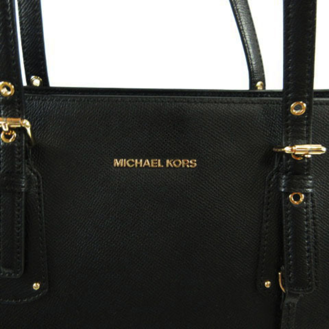 Michael Kors(マイケルコース)のマイケルコース トートバッグ 鞄 ロゴ レザー 型押し チャーム付き 黒 レディースのバッグ(トートバッグ)の商品写真