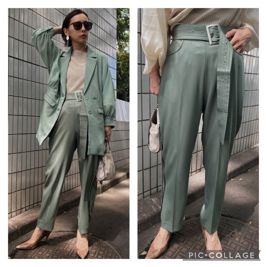 Ameri VINTAGE(アメリヴィンテージ)の訳あり AMER EASY BUDDY PANTS ベルト付き税込16,500円 レディースのパンツ(カジュアルパンツ)の商品写真