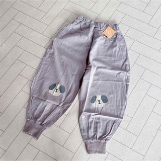 アイモハ(aimoha)の*新品* aimoha キッズ 犬 プリント 裾絞りパンツ 130 グレー (パンツ/スパッツ)